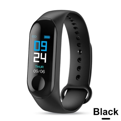 Relógio inteligente com medidor de frequência cardíaca e mede seu exercícios, passos e lembretes com pulseira colorida