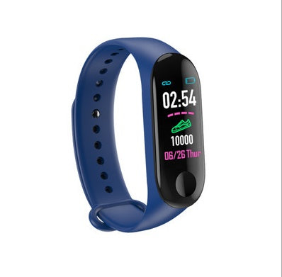 Relógio inteligente com medidor de frequência cardíaca e mede seu exercícios, passos e lembretes com pulseira colorida